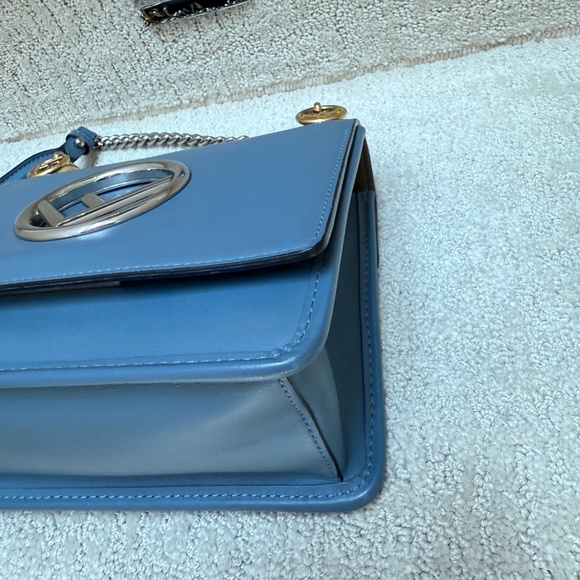 Fendi Ceruleo Vitello Leather Kan I logo bag - Picture 8 of 14